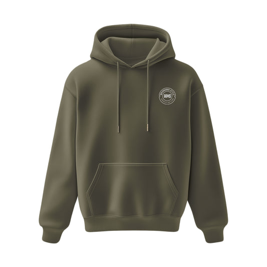 Premium-Unisex-Hoodie „What the Duck“ Mit Rückenprint und Logo-Stick vorne