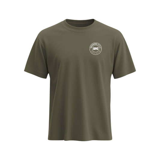 Premium-Unisex-T-Shirt „What the Duck“ Mit Rückenprint und Logo-Stick vorne
